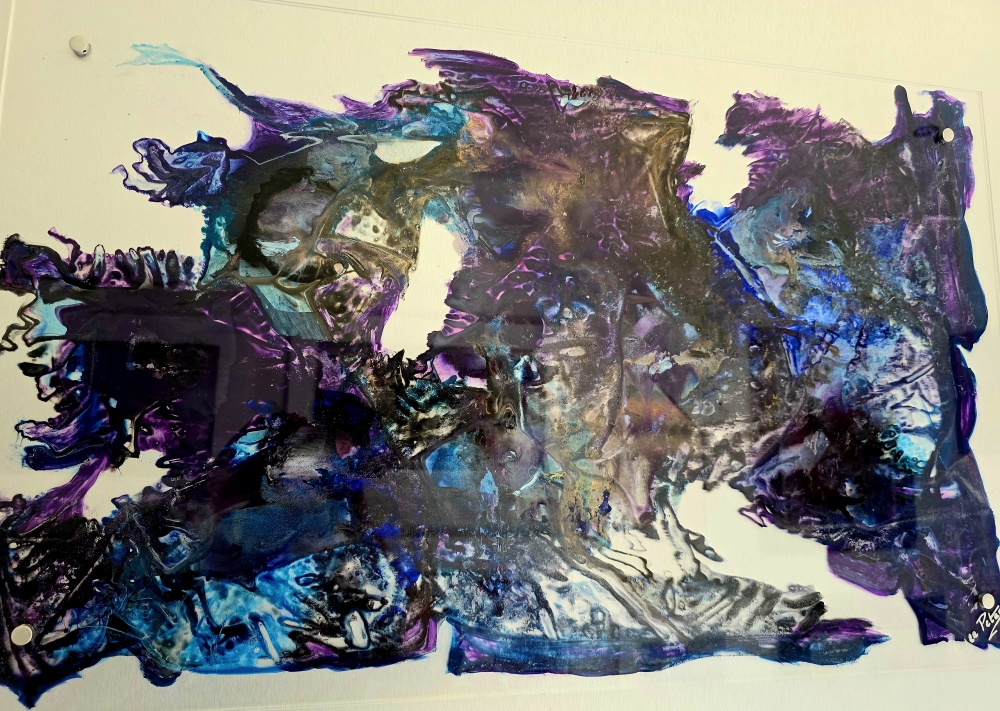 Mountains on Mars ( L original acrylic glass on steel effect)