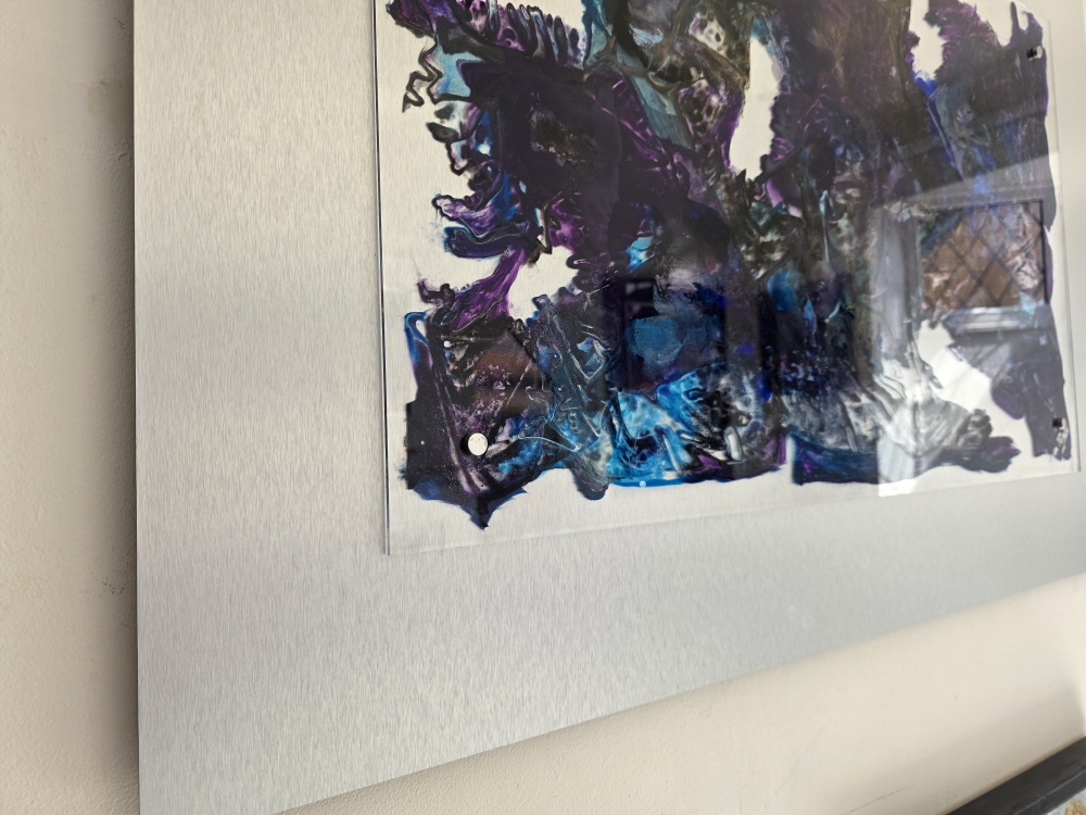 Mountains on Mars ( L original acrylic glass on steel effect)