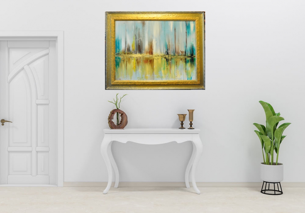 Canadian Winter 1, oil on canvas, 18Hx24LX1W inch, with, SKU 3009 