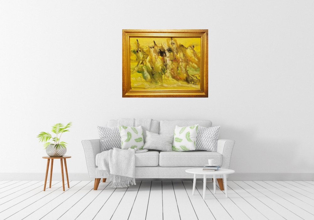 Nessun Dorma- Puccini, oil on canvas, 18x24 inch, 45.74X61 cm, with frame, SKU 3023 