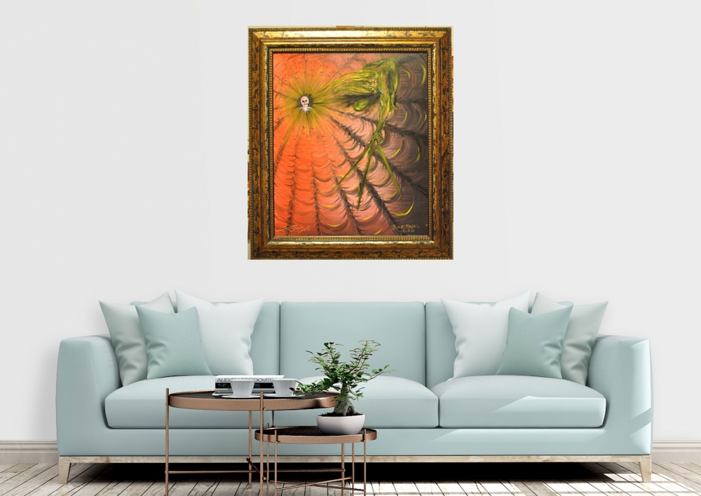 The Black Hole, oil on canvas, 20x24 inch, 50.75x61 cm, with frame, SKU 3027