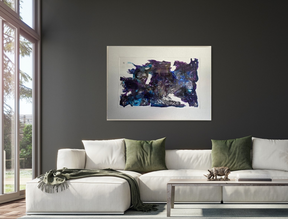 Mountains on Mars ( L original acrylic glass on steel effect)