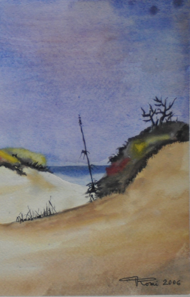 Canadian seescape1, watercolors, 11x14, inches SKU 4020