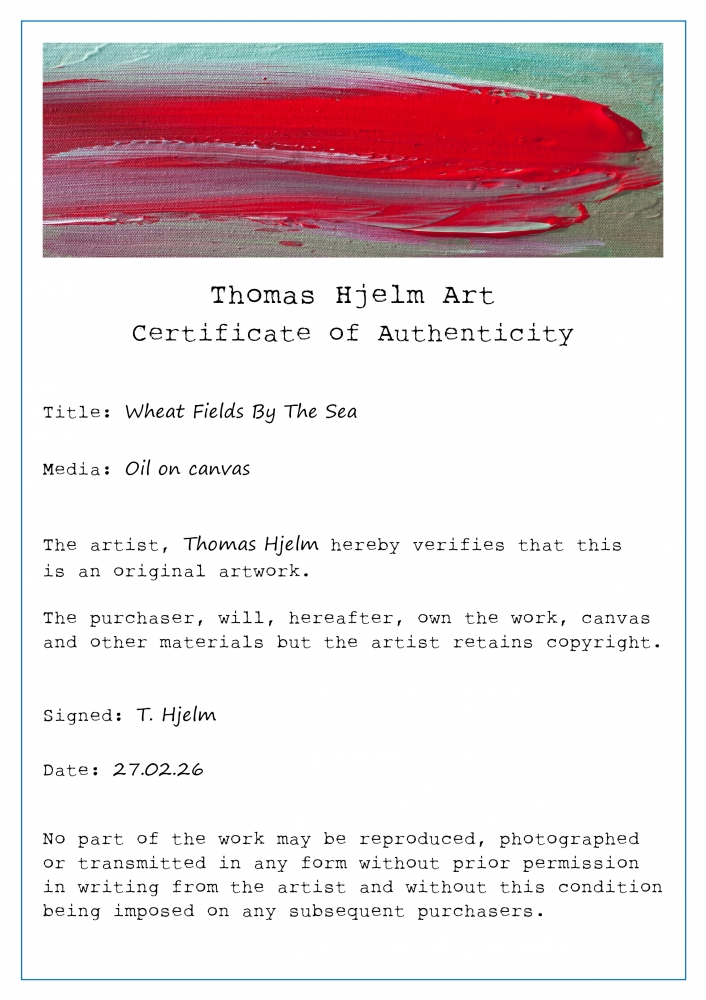Wheat Fields By The Sea - Abstract Seascape