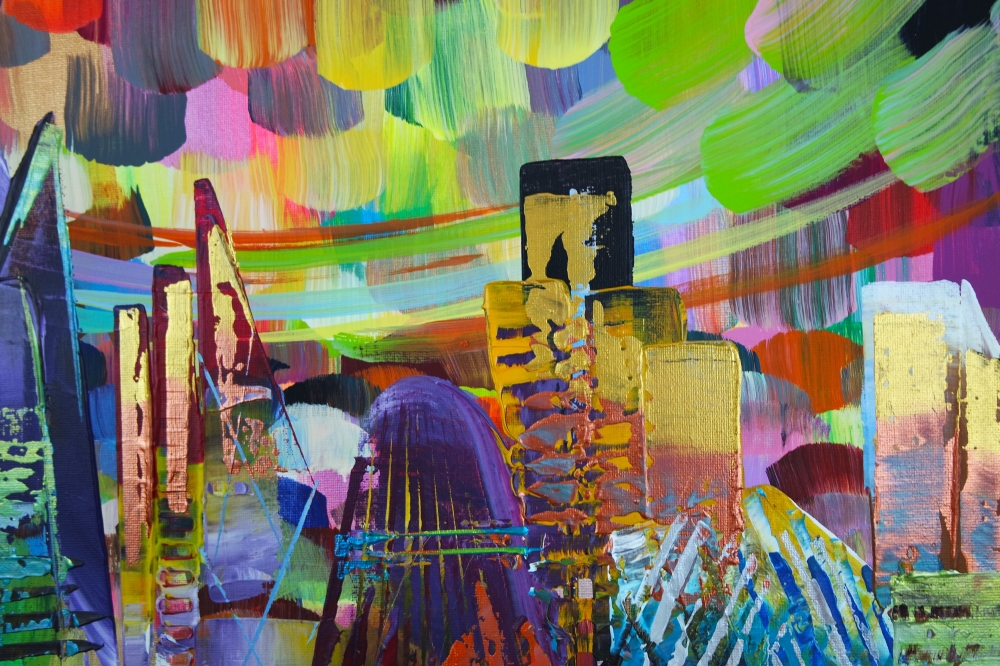 Colourful London Cityscape 930