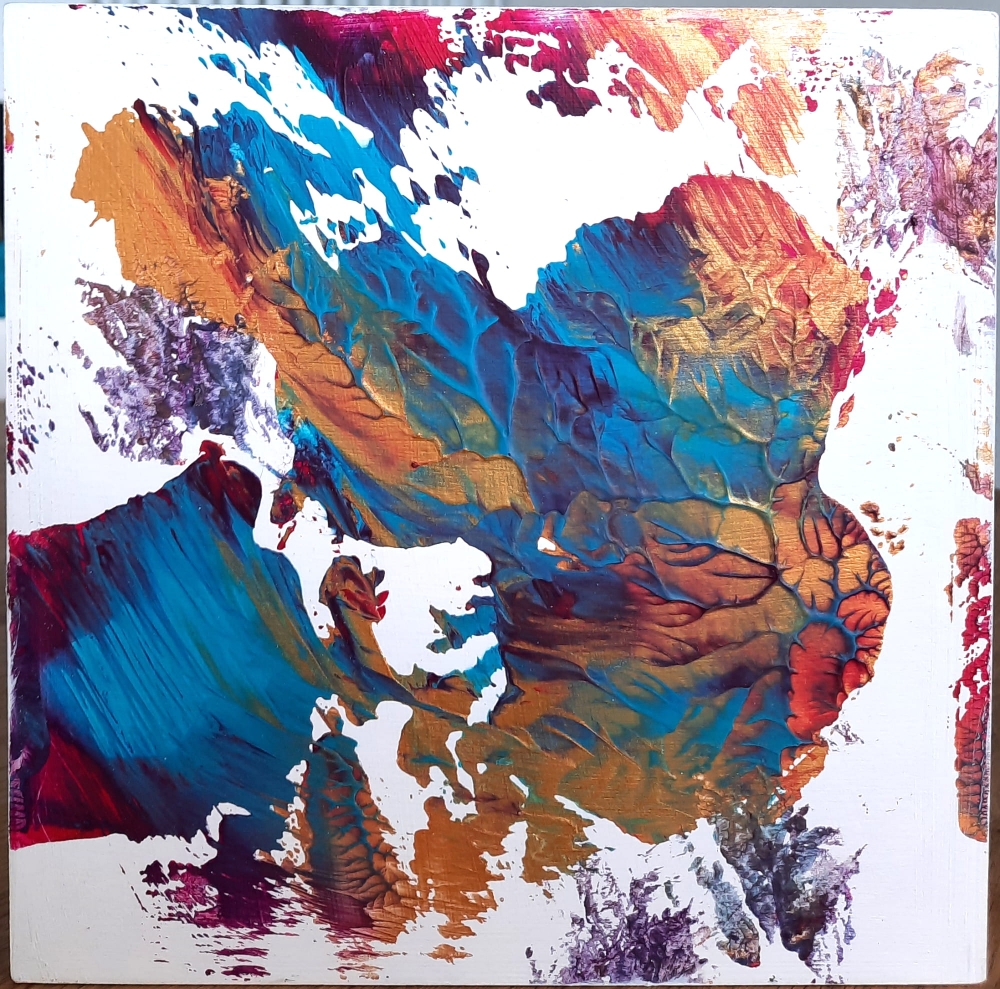 Original Textured Abstract Mixed Media | Cradled Wood Panel Art