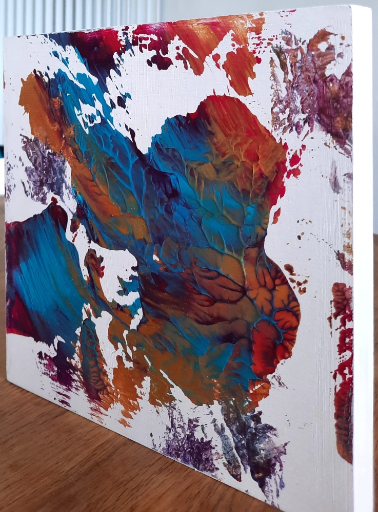 Original Textured Abstract Mixed Media | Cradled Wood Panel Art