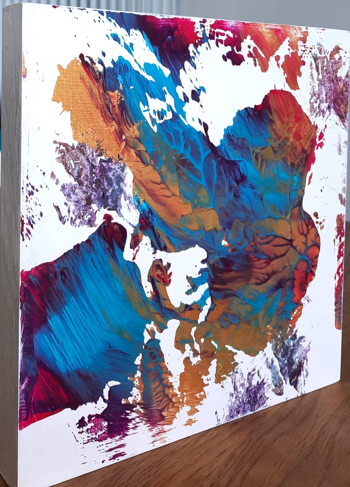 Original Textured Abstract Mixed Media | Cradled Wood Panel Art