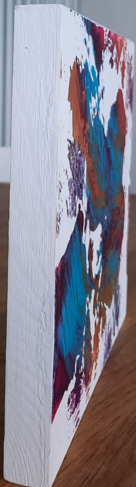 Original Textured Abstract Mixed Media | Cradled Wood Panel Art