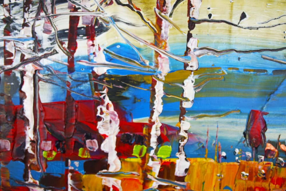 Forest by Sea Abstract Expression 015