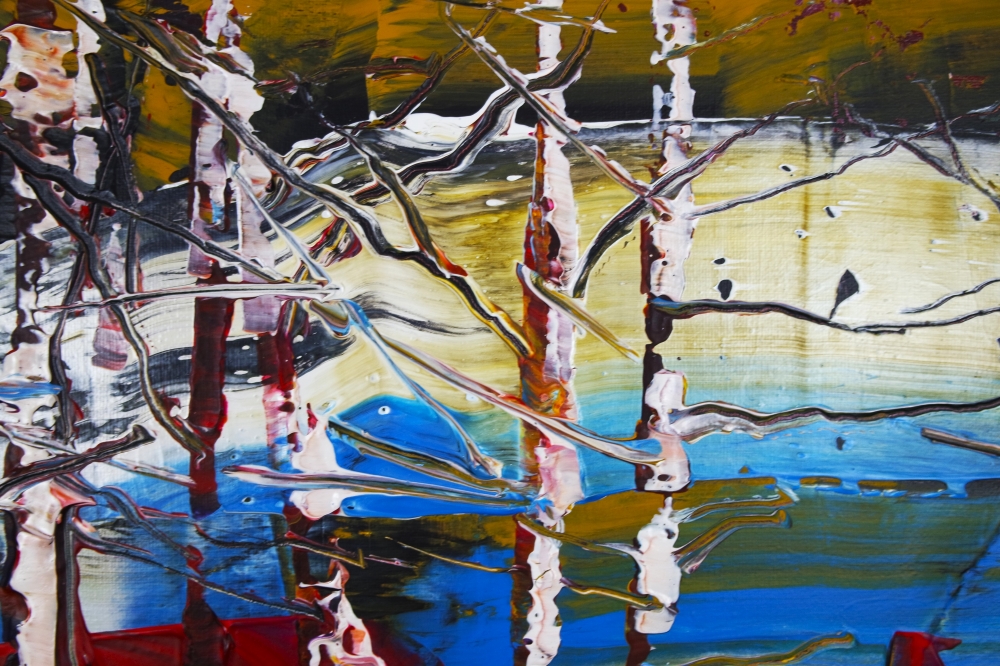 Forest by Sea Abstract Expression 015