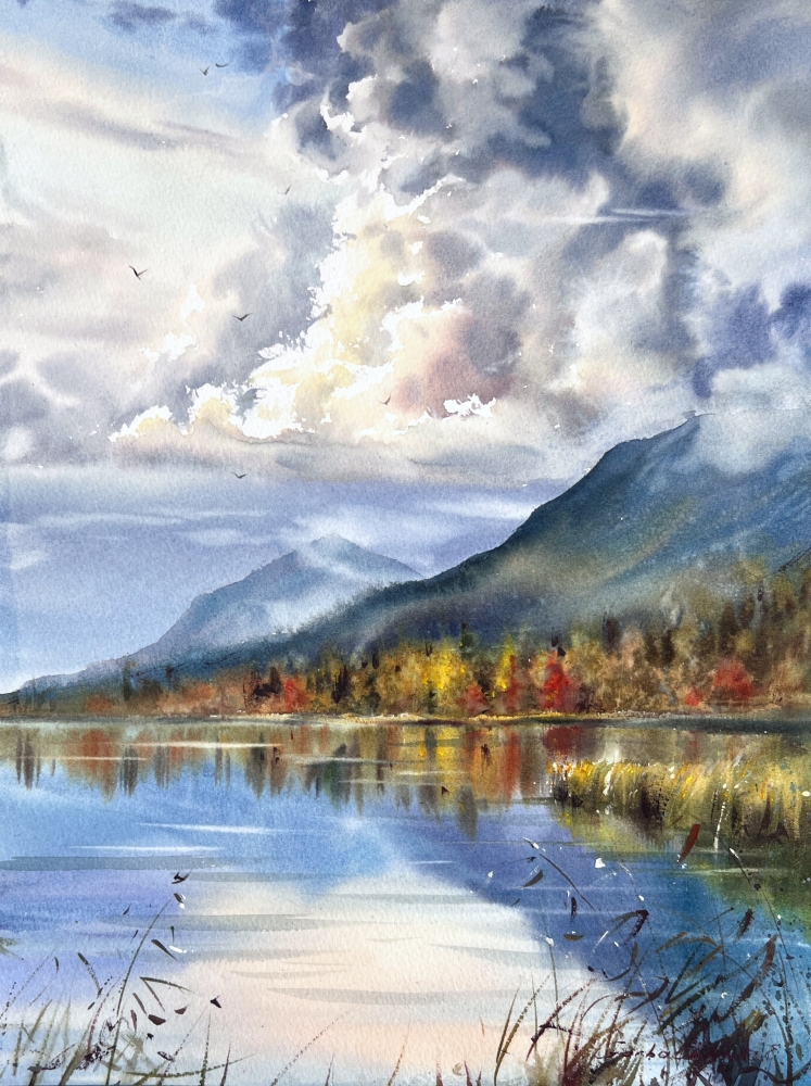 Autumn Light on the Lake