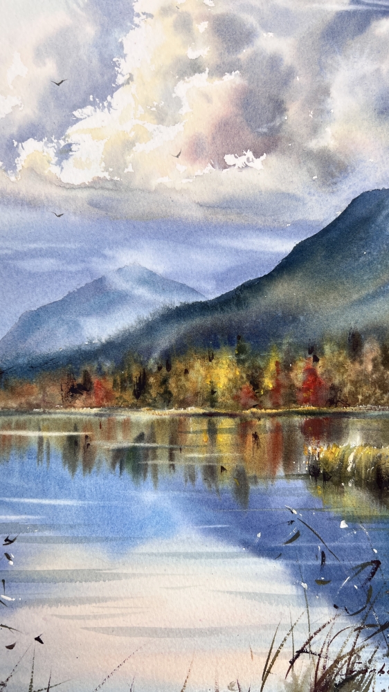 Autumn Light on the Lake