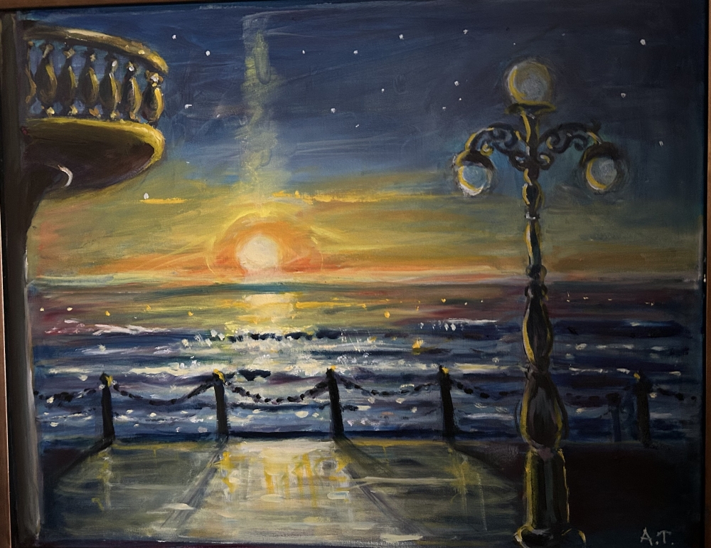 Sunset over the Sea 