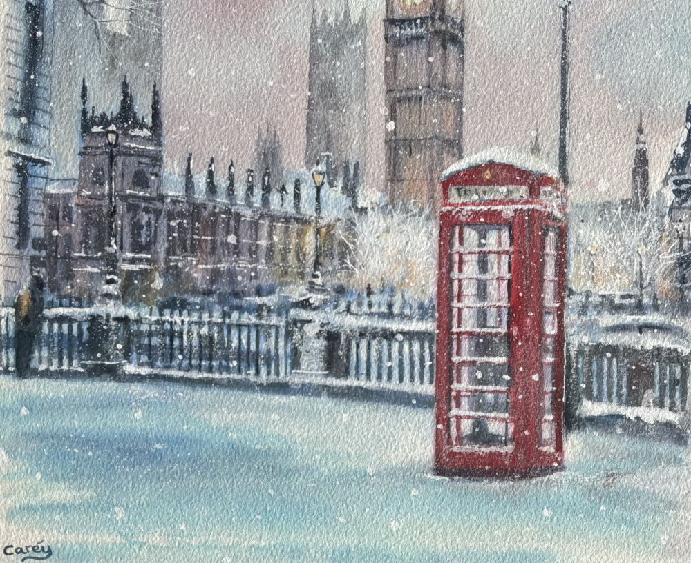 Snowfall Over Westminster