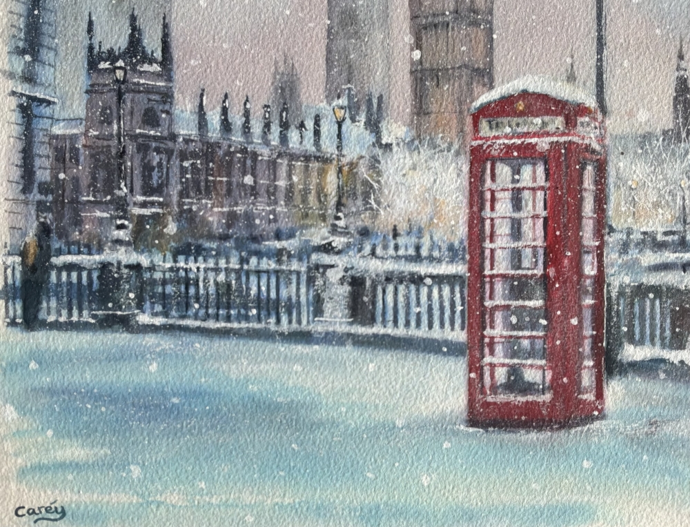 Snowfall Over Westminster