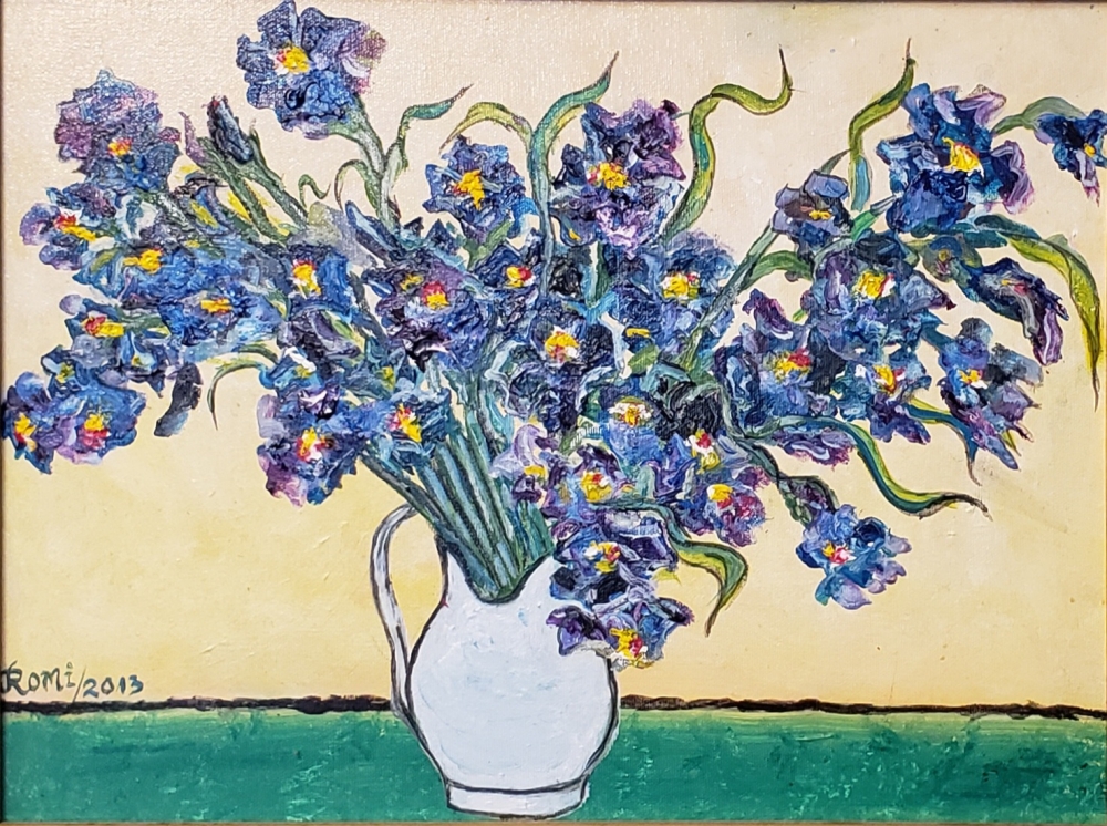 Irises, Inspired from natures, 12x16 inch, 30.5x40.75 cm