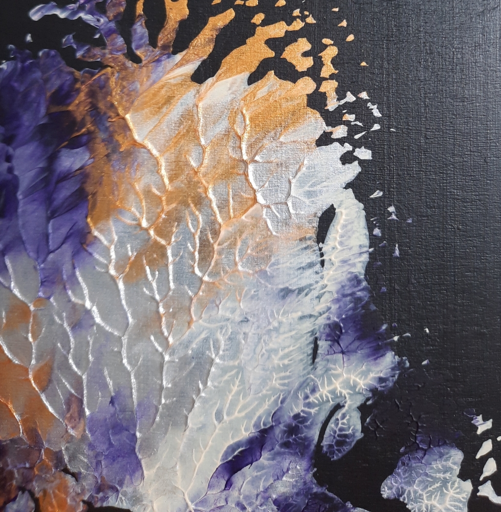 \"Mantis\" – Small Original Abstract Mixed Media Painting