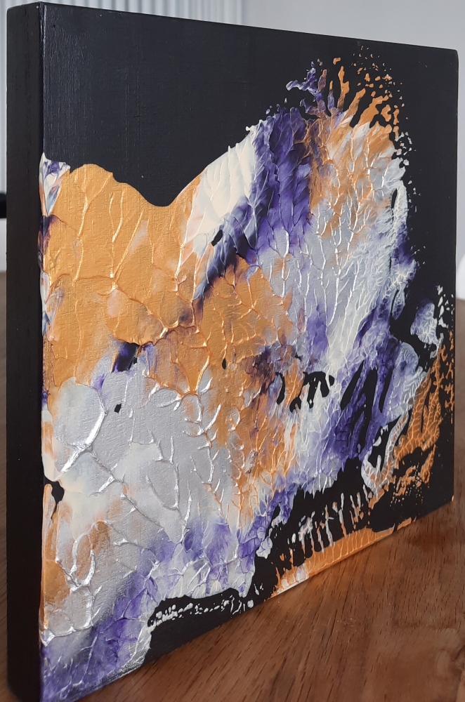 \"Mantis\" – Small Original Abstract Mixed Media Painting
