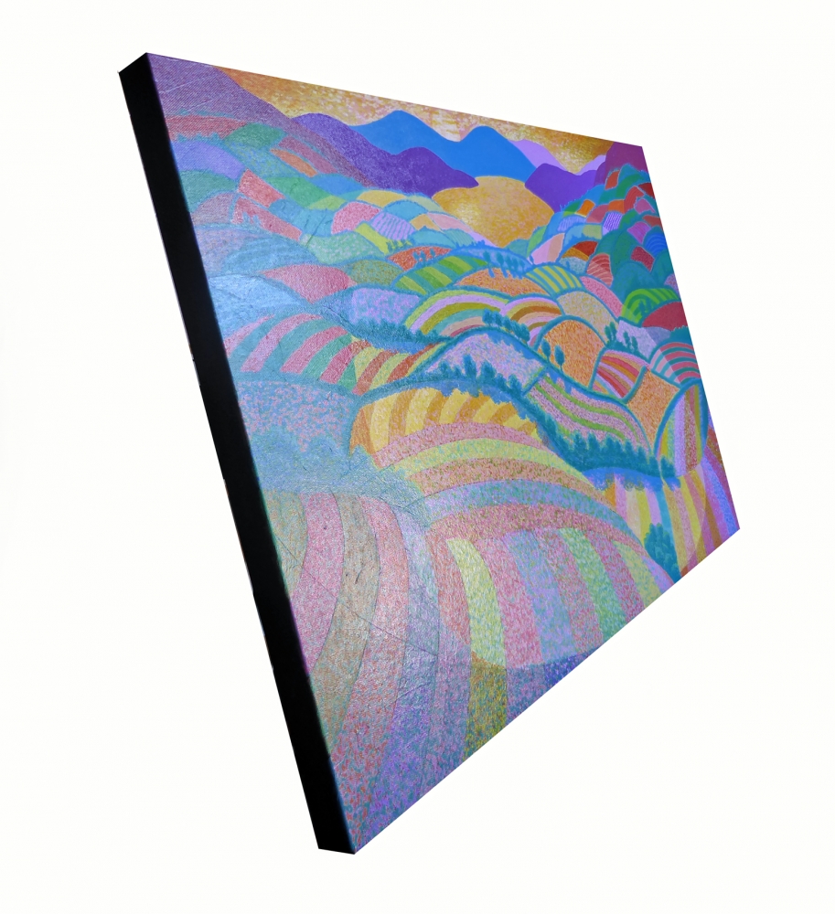 SUNSET OVER RAINBOW FIELDS