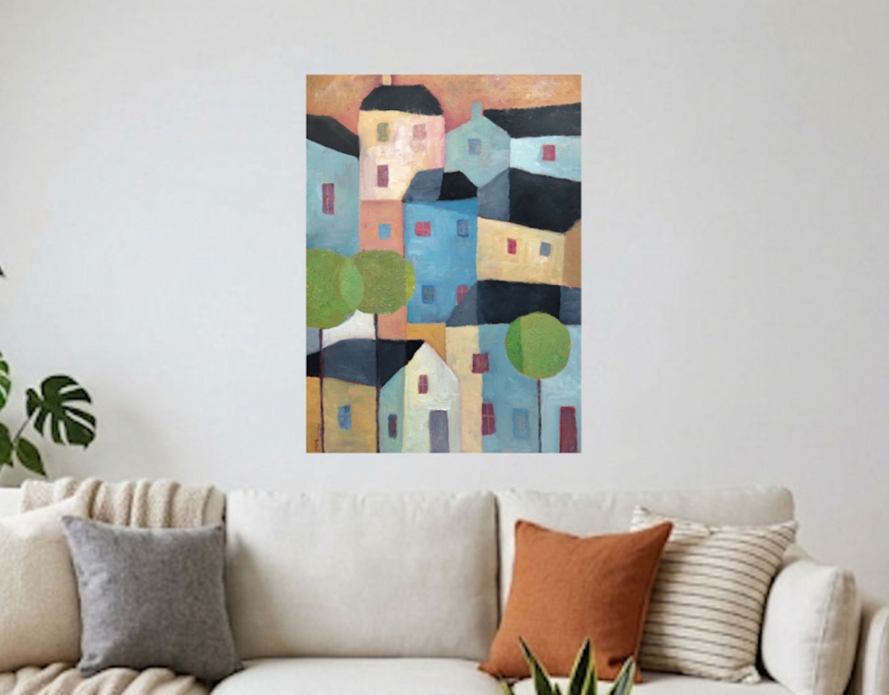Blue & Gold Suburbia