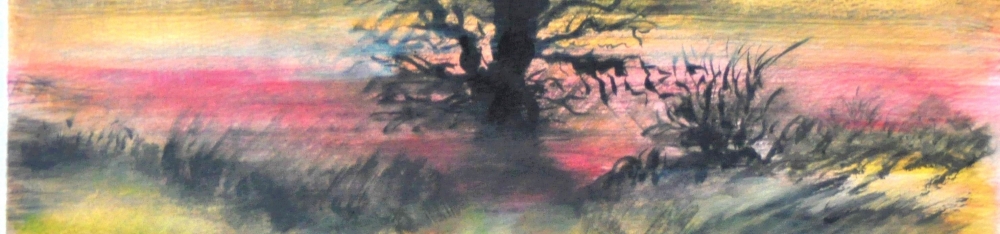 Canadian Landscape sun set, watercolors on cold press paper, 9x12, inch, 23x30.5 cm, SKU 4002