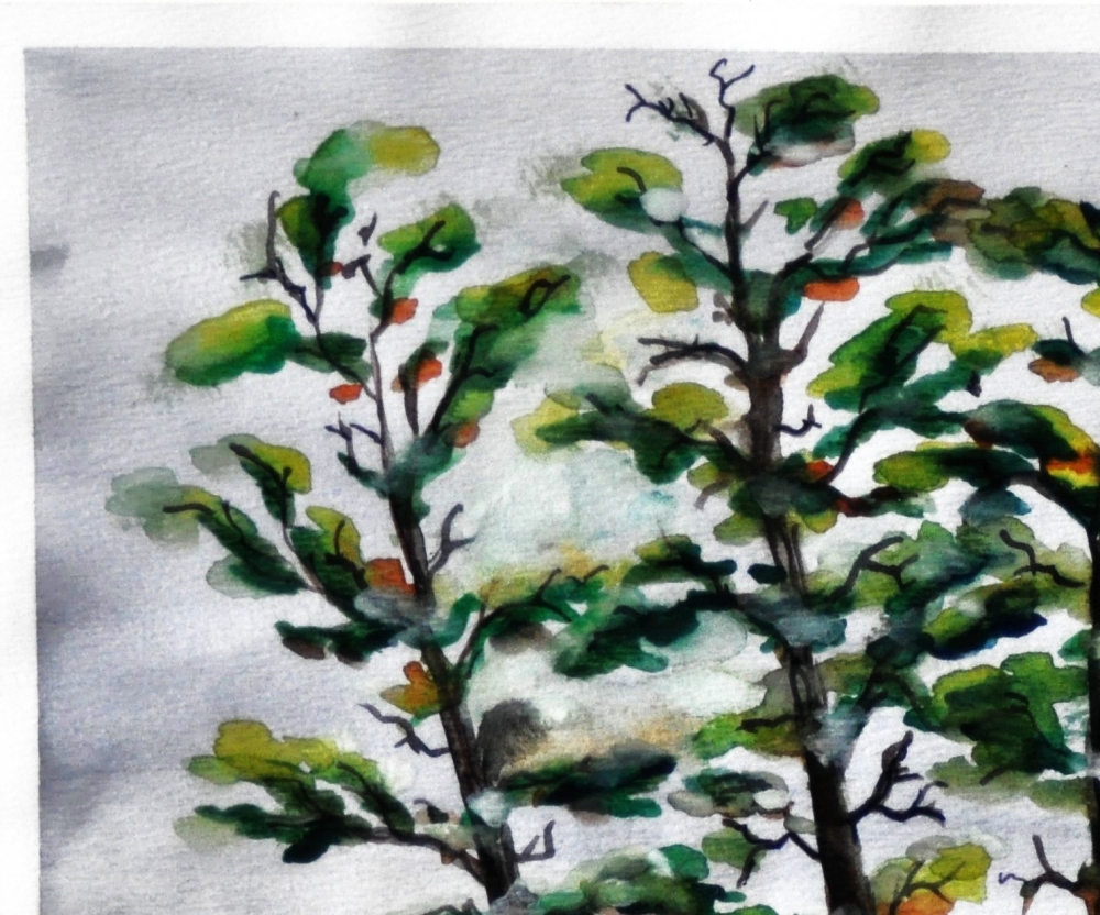 Quartet 1, 12x8.75 inch, 30.5x22.25 cm, Water colors on cold press paper, SKU 4009
