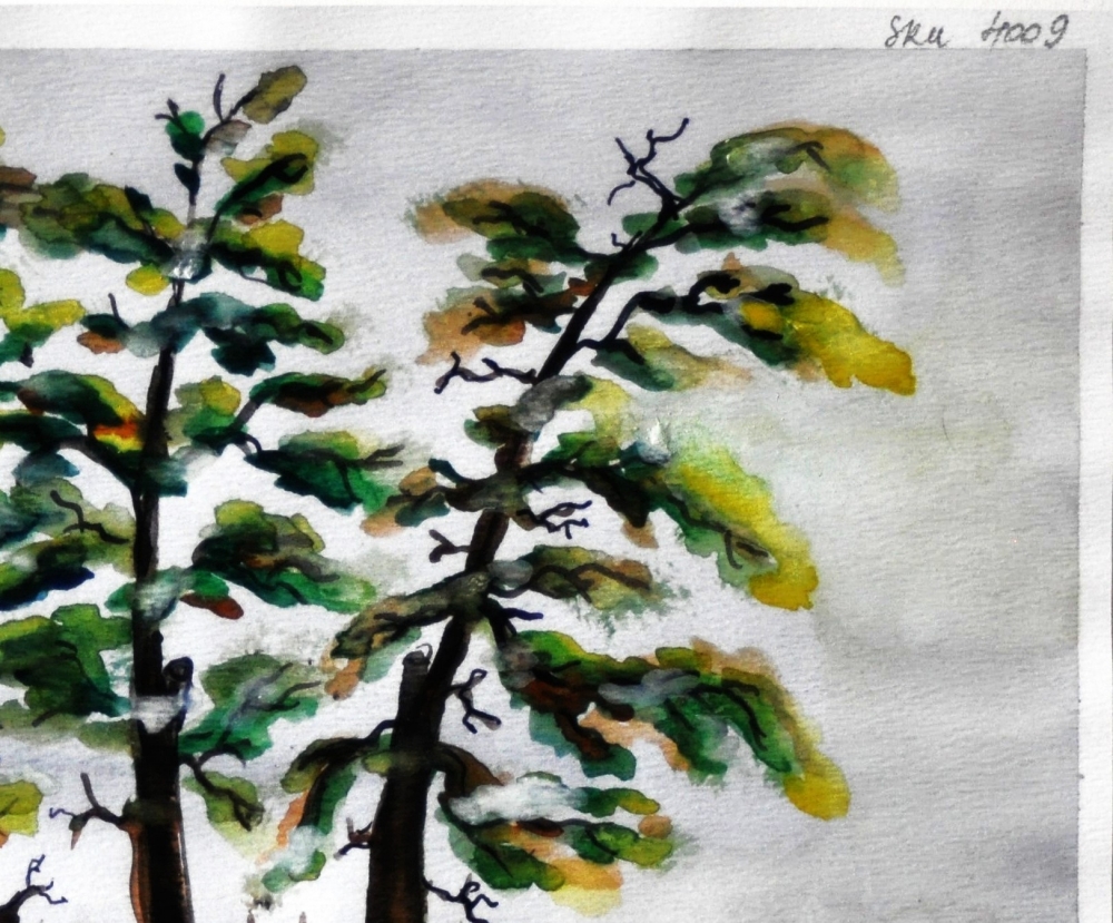 Quartet 1, 12x8.75 inch, 30.5x22.25 cm, Water colors on cold press paper, SKU 4009