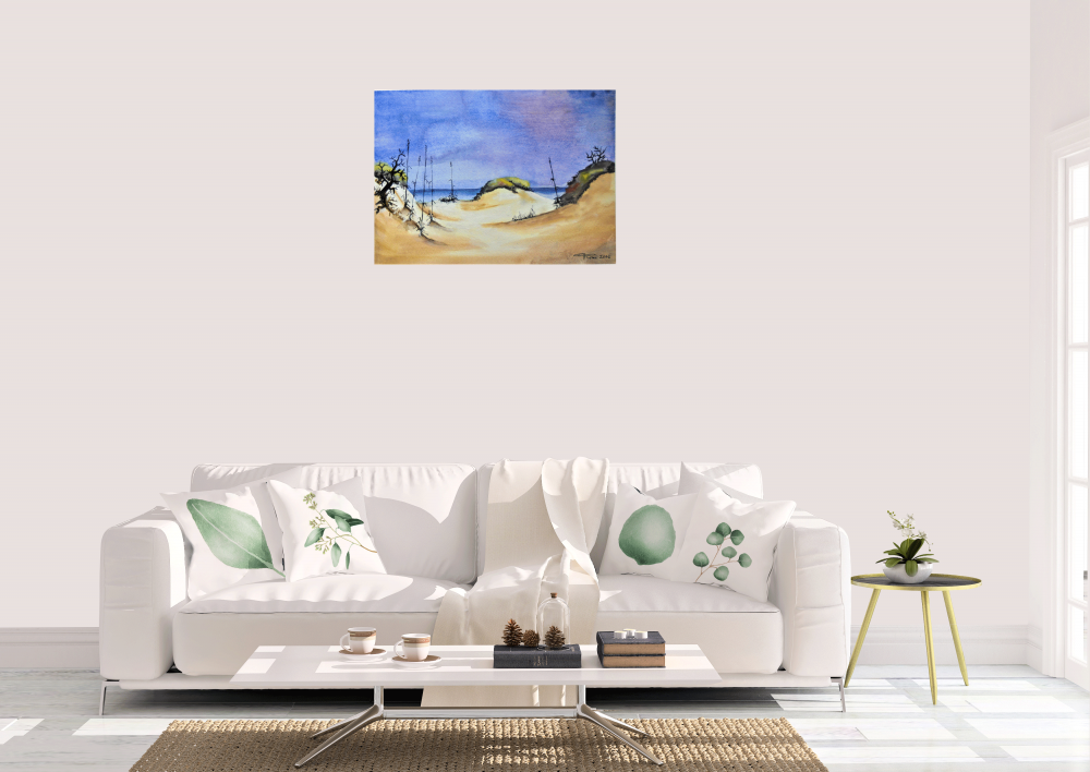 Canadian seescape1, watercolors, 11x14, inches SKU 4020