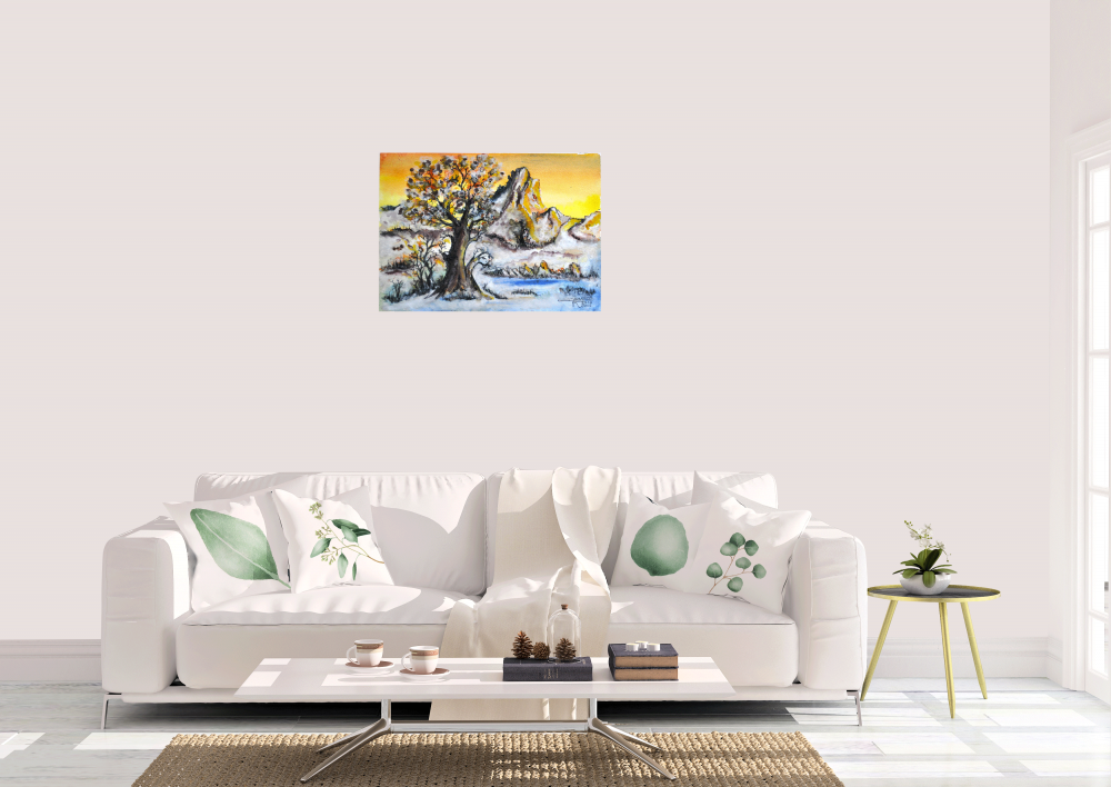 Old tree 1, 11x15 inch, 28x38 cm, water colors SKU 4023