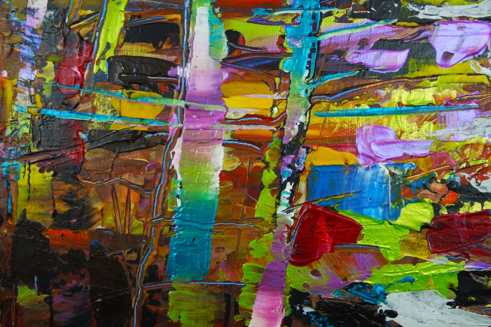 Sunset in the Woods Abstract Expression 024
