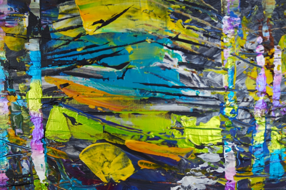 Sunset in the Woods Abstract Expression 024