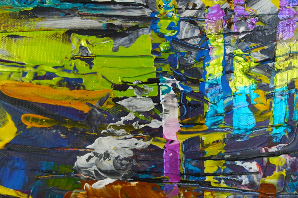 Sunset in the Woods Abstract Expression 024