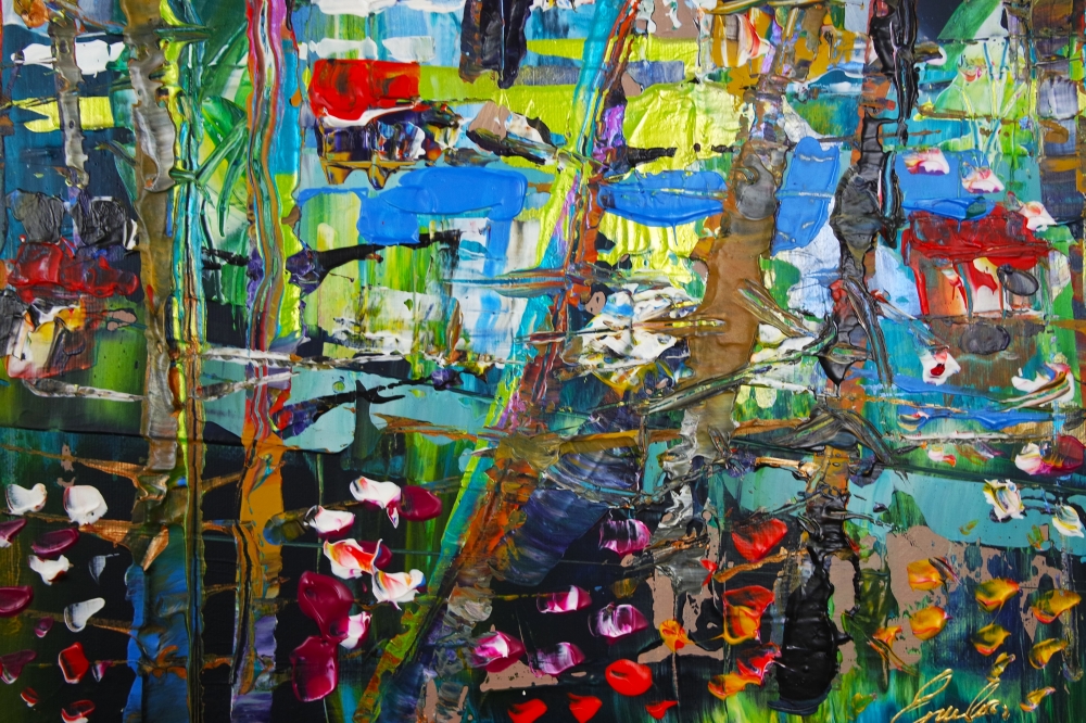 Sunset in Wooded River Landscape 085