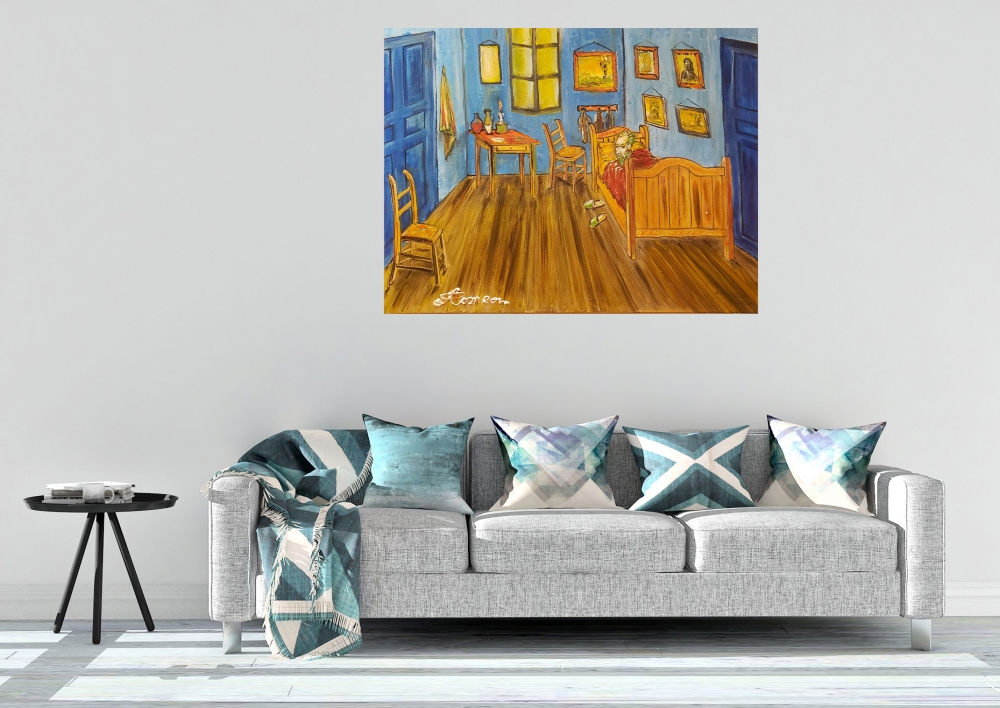 The last night for Van Gogh, acrylic on canvas 18x24 inch, 45.75x61 cm, SKU 1192