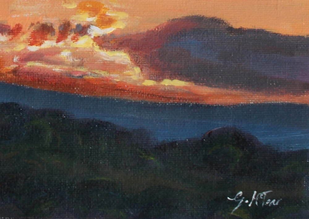 Sunset over Dartmoor