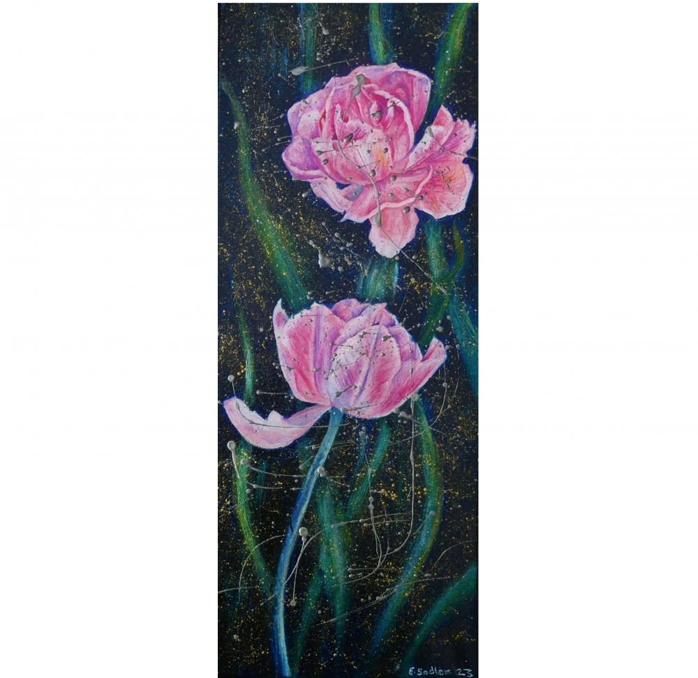 Pink Tulips After Rain