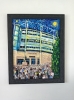 Newcastle st James park football painting starry night style 