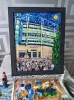 Newcastle st James park football painting starry night style 