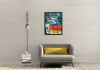 Parrott - abstract in cubic, acrylic, 45.5x61 cm, 18X24 inch, SKU 1072 