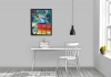 Parrott - abstract in cubic, acrylic, 45.5x61 cm, 18X24 inch, SKU 1072 