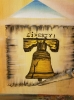 Liberty bell USA Philadelphia, USA forever, oil on canvas, 24X36 inch, 61x91.5 cm, with frame SKU 3014 