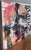  \"Advice\" – Original Abstract Grunge Painting with Collage on Wood