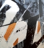 \"Gold Echo\" Original Gold, Black & Grey Abstract Acrylic Painting on Cradled Wood Panel