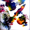 BlastOff\" – Small Original Mixed Media Wall Art on Wood Panel