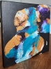 Butterfly – Original Gold & Turquoise Abstract Mixed Media Painting