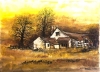 Canadian sun set landscape,  9x12 inch, 23x30.5 cm, water colors on cold press paper, SKU 4006