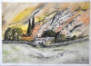 Canadian Landscape, watercolors on cold press paper, 11x15 inch, 28x38 cm, SKU 4022,