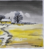 Canadian Prairie , water colors on cold press paper, 9x12, inch, 23x30,5 cm SKU 4004