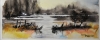 Canadian seescape1, watercolors, 11x14, inches SKU 4019,